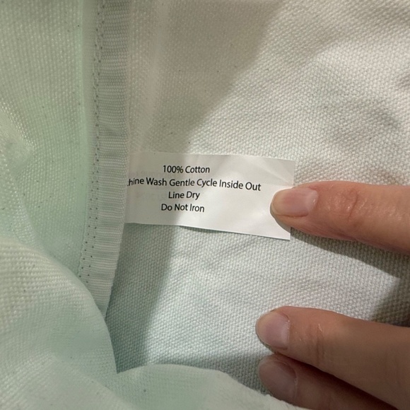 Athleta Tote Bag Gym Blue Ombre Large Canvas Shopping Bag 17.5X13 Travel Open - Picture 7 of 8